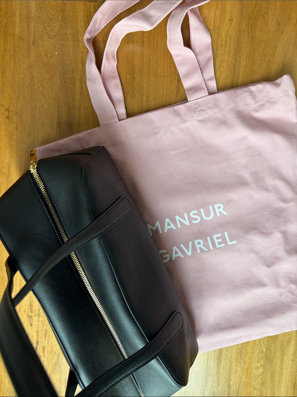 Mansur Gavriel Helios leather shoulder bag BLACK Mansur Gavriel East West bag